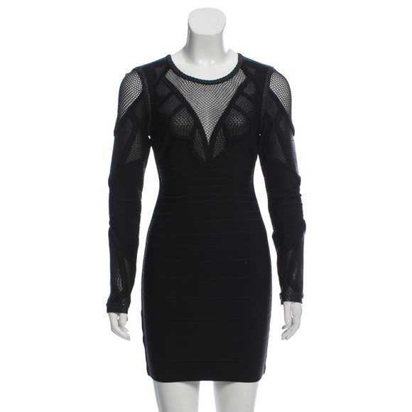 chinese dress ladies ICON SCOOP NECK MIDI DRESS – HERVÉ LÉGER main image 0